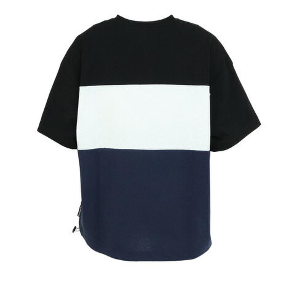 【20%OFFクーポン対象!8/10まで】ディーシー・シュー(DC SHOE)(メンズ)23 THREE BLOCK 半袖Tシャツ 23SPDST231041BLK