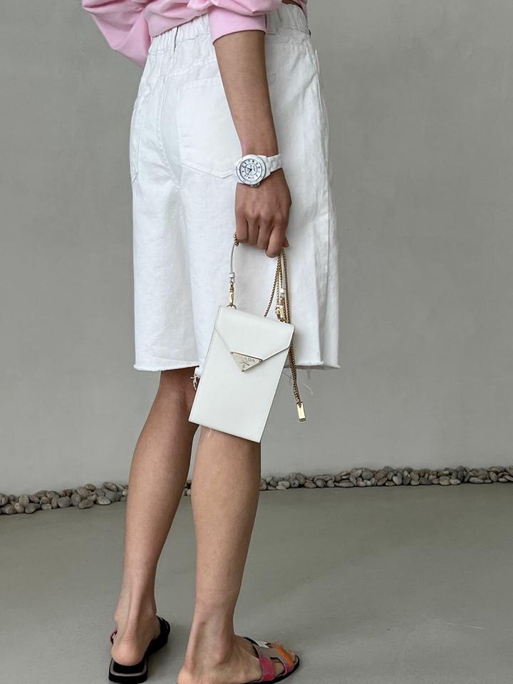 フレイドワイドハーフパンツ・p004929 レディース 【pt】 韓国ファッション ボトムス パンツ ハーフ丈 ハイウエスト フレイド カットオフ ワイド ルーズフィット コットン 綿100 無地 大人カジュアル レトロ 春 夏 カジュアル MKT