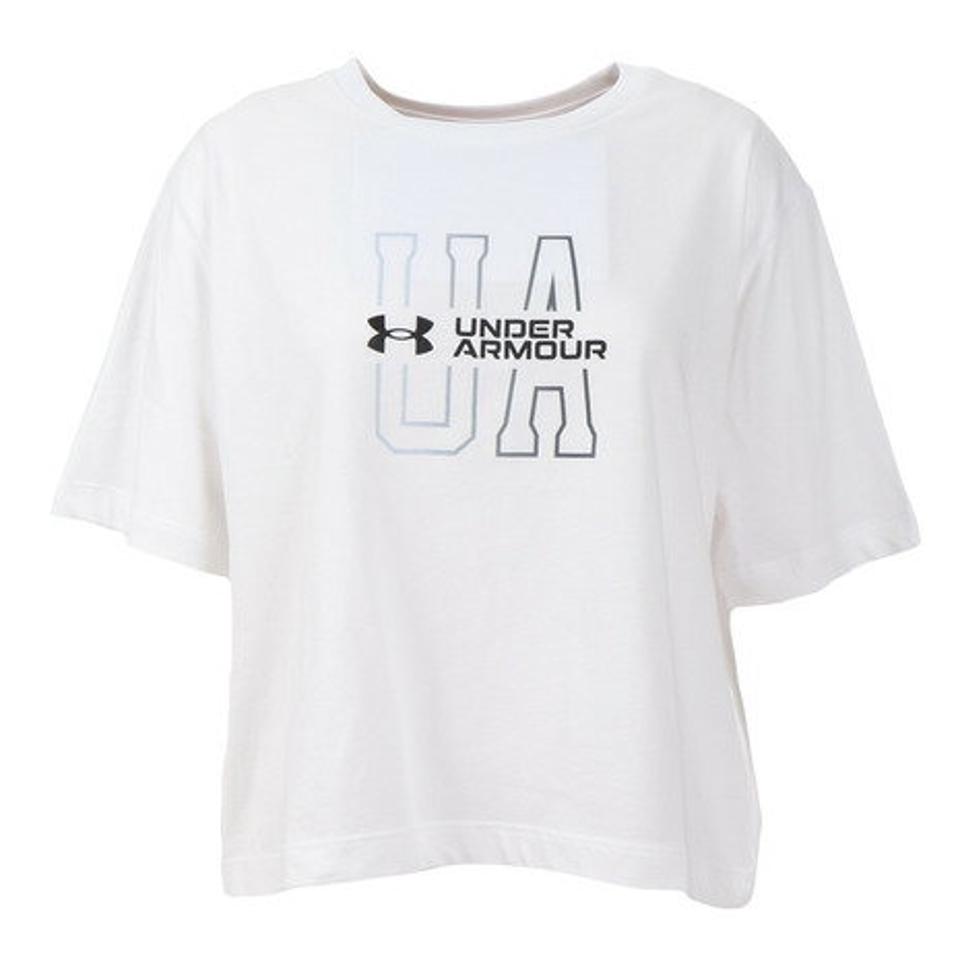 アンダーアーマー(UNDER ARMOUR)(レディース)Tシャツ レディース コットン ショートスリーブ 1378313 100
