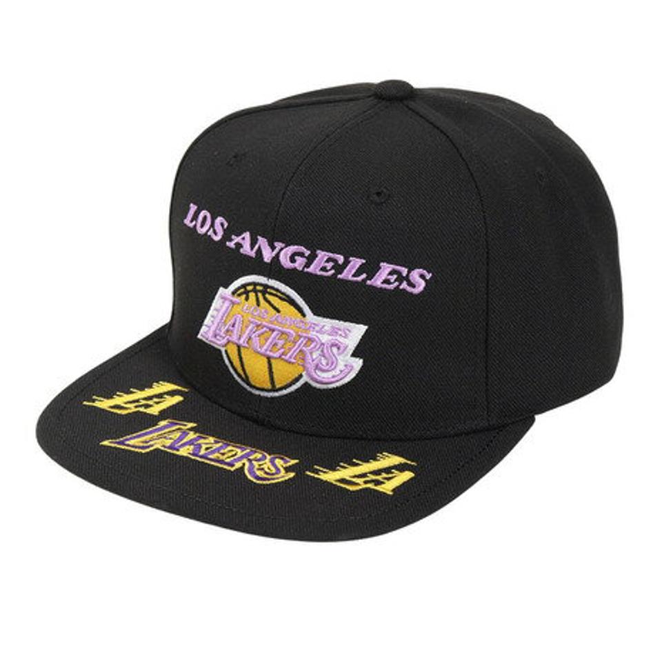 ミッチェルアンドネス（Mitchell&Ness）（メンズ）キャップ FRONT LOADED スナップバック LAL HHSS2997-LALYYPPPBLCK