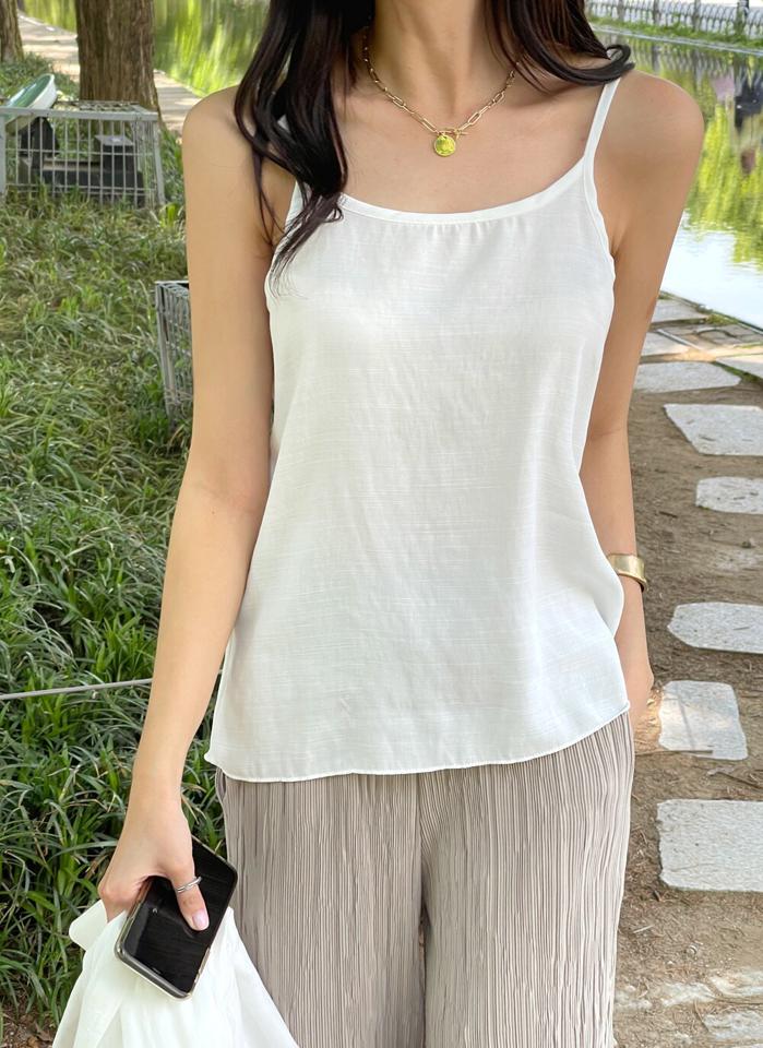 クロップドキャミ&ボクシーシャツSET・t01156 レディース 【tops】 韓国ファッション アンサンブル キャミソール Vネック クロップド シャツ カラーネック 長袖 ルーズフィット ボクシー レーヨン混 無地 パステル デイリー 春 夏 カジュアル
