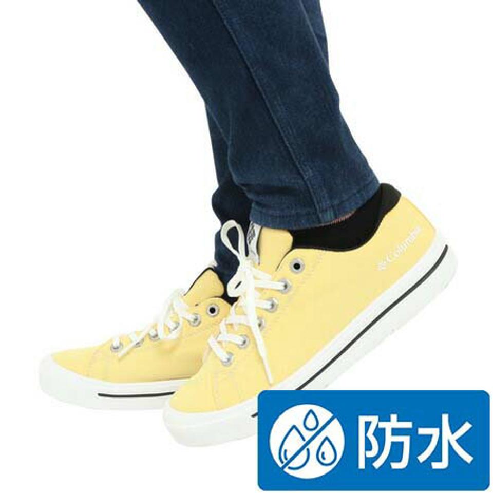 コロンビア（Columbia）（メンズ、レディース）カジュアルシューズ ホーソンレイン ロウ 3 ウォータープルーフ イエロー YU5529 757 スニーカー レモン 防水