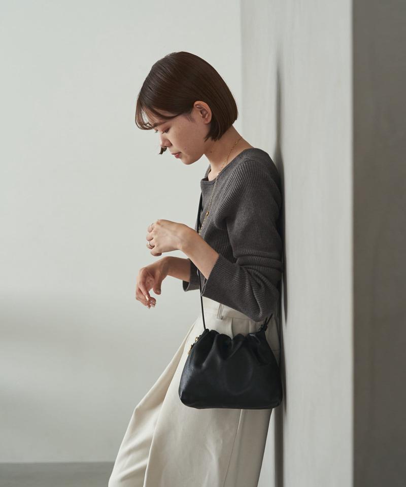 《gem_by russet》レザーミニショルダーバッグ