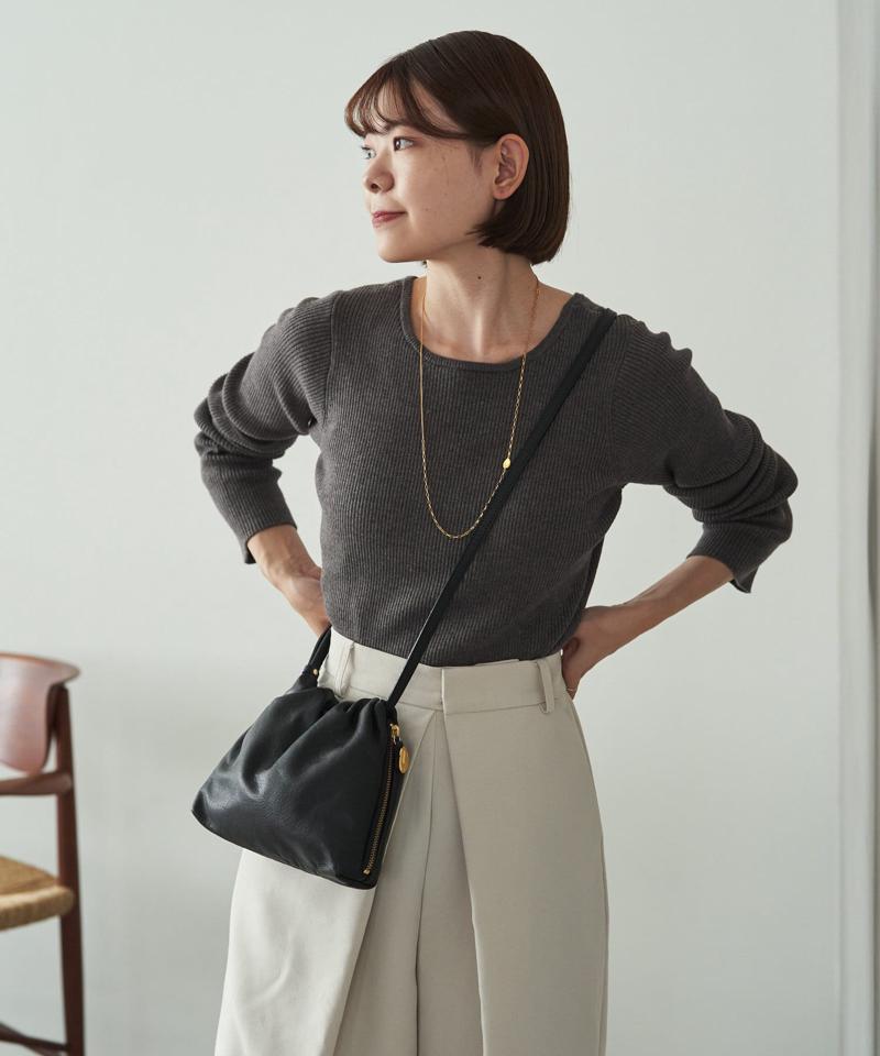 《gem_by russet》レザーミニショルダーバッグ
