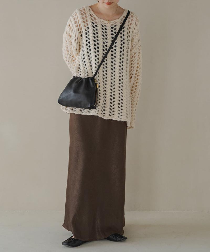 《gem_by russet》レザーミニショルダーバッグ