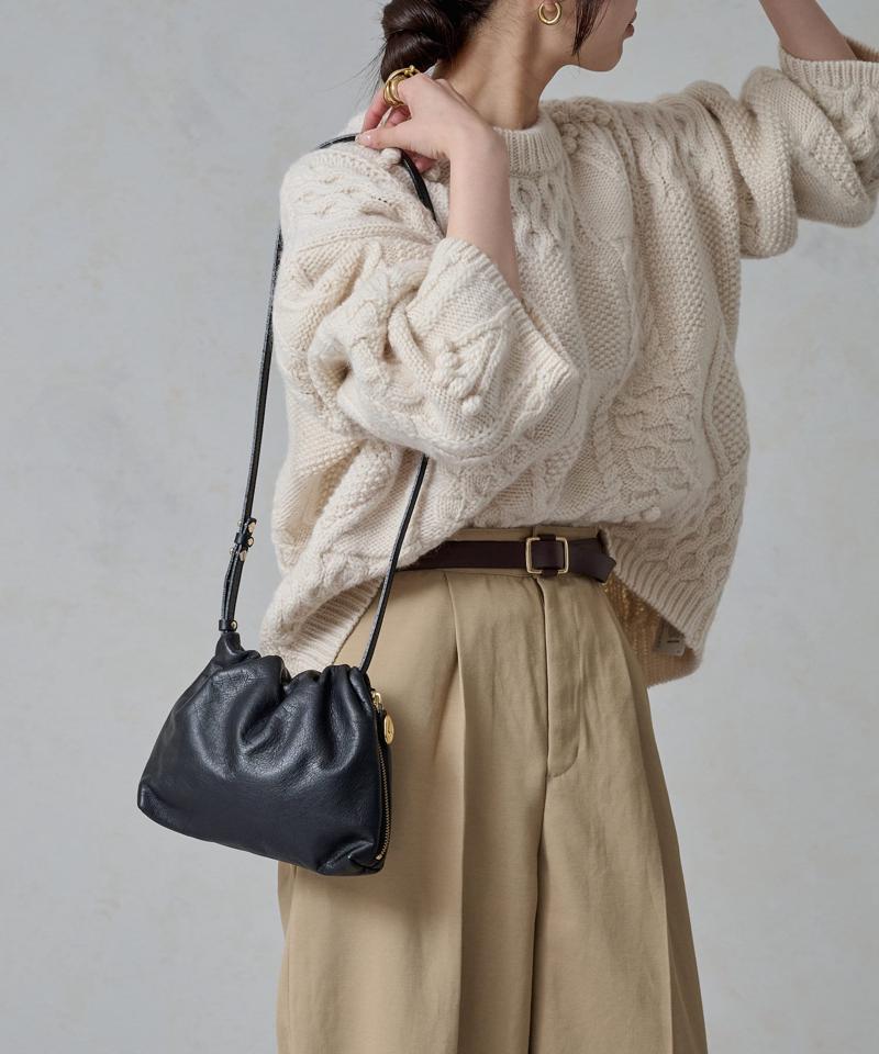 《gem_by russet》レザーミニショルダーバッグ