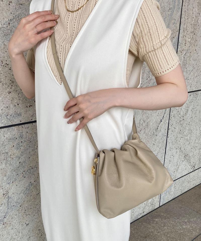 《gem_by russet》レザーミニショルダーバッグ