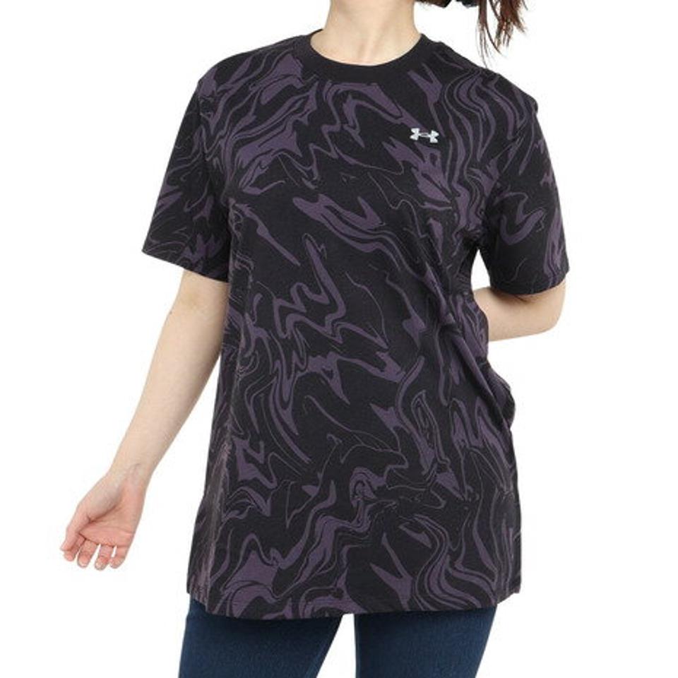 アンダーアーマー(UNDER ARMOUR)(レディース)Tシャツ レディース コットン PRINTED 1378311 001