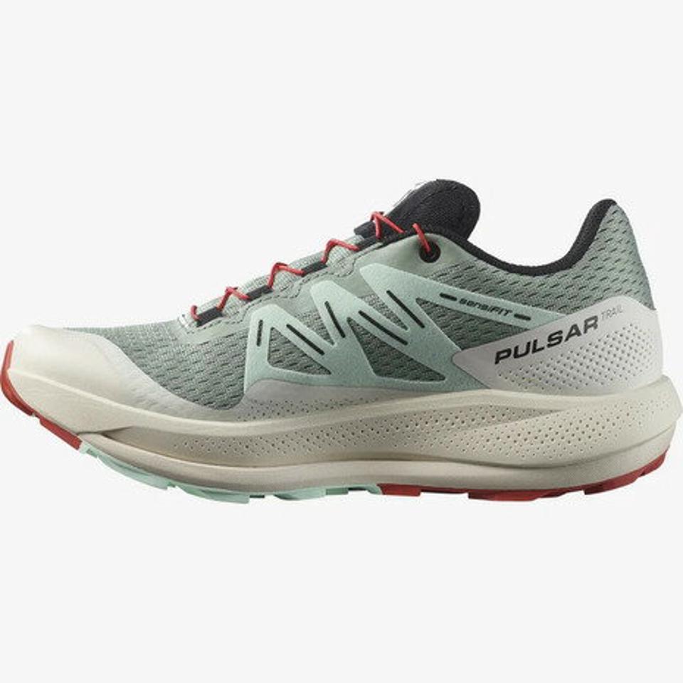 サロモン（SALOMON）（レディース）ランニングシューズ パルサートレイル W LILY/グレー L47210500 スニーカートレーニング ジョギング
