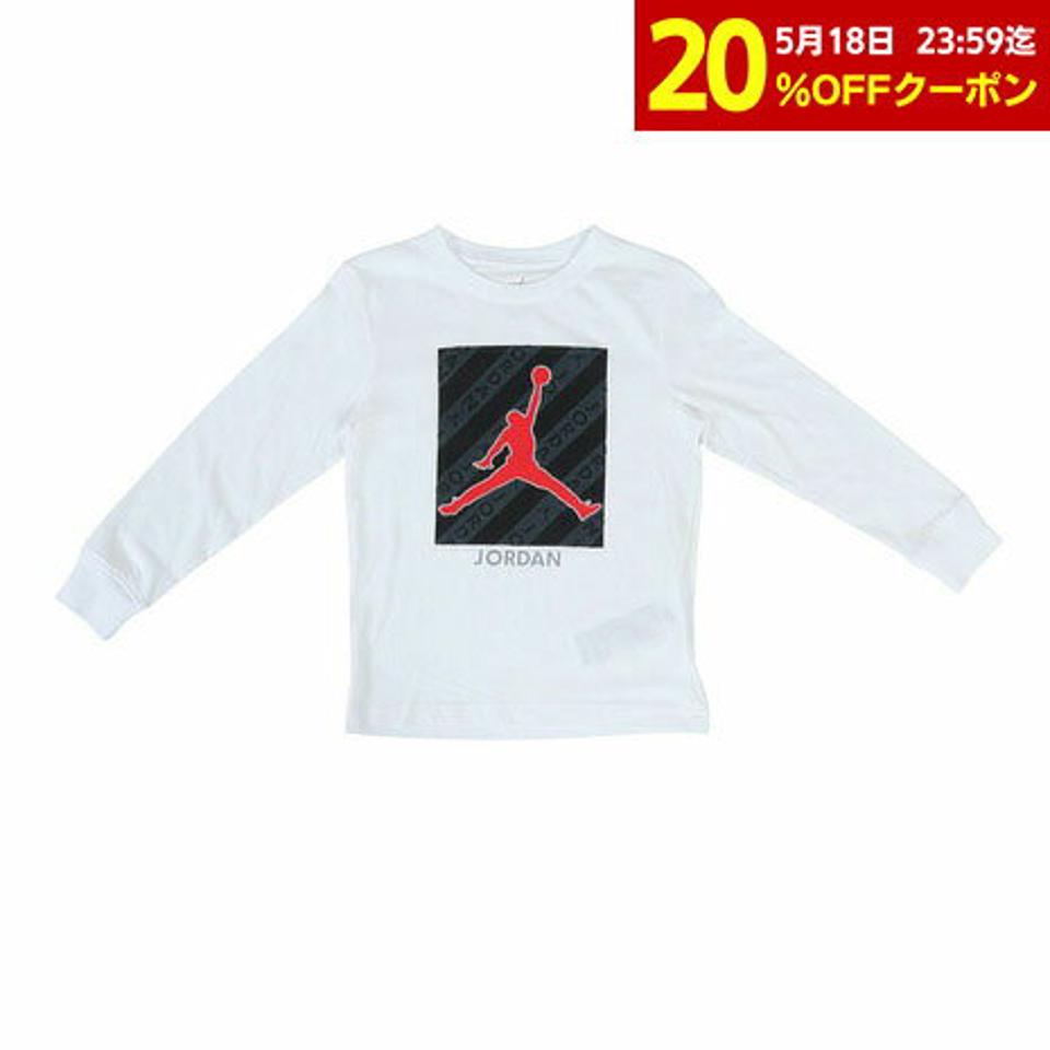 【3点10%OFFクーポン対象!10/26まで】ジョーダン(JORDAN)(キッズ)JORDAN JM BOX TAPE SLEEVE GRAPHIC Tシャツ 85B889-001