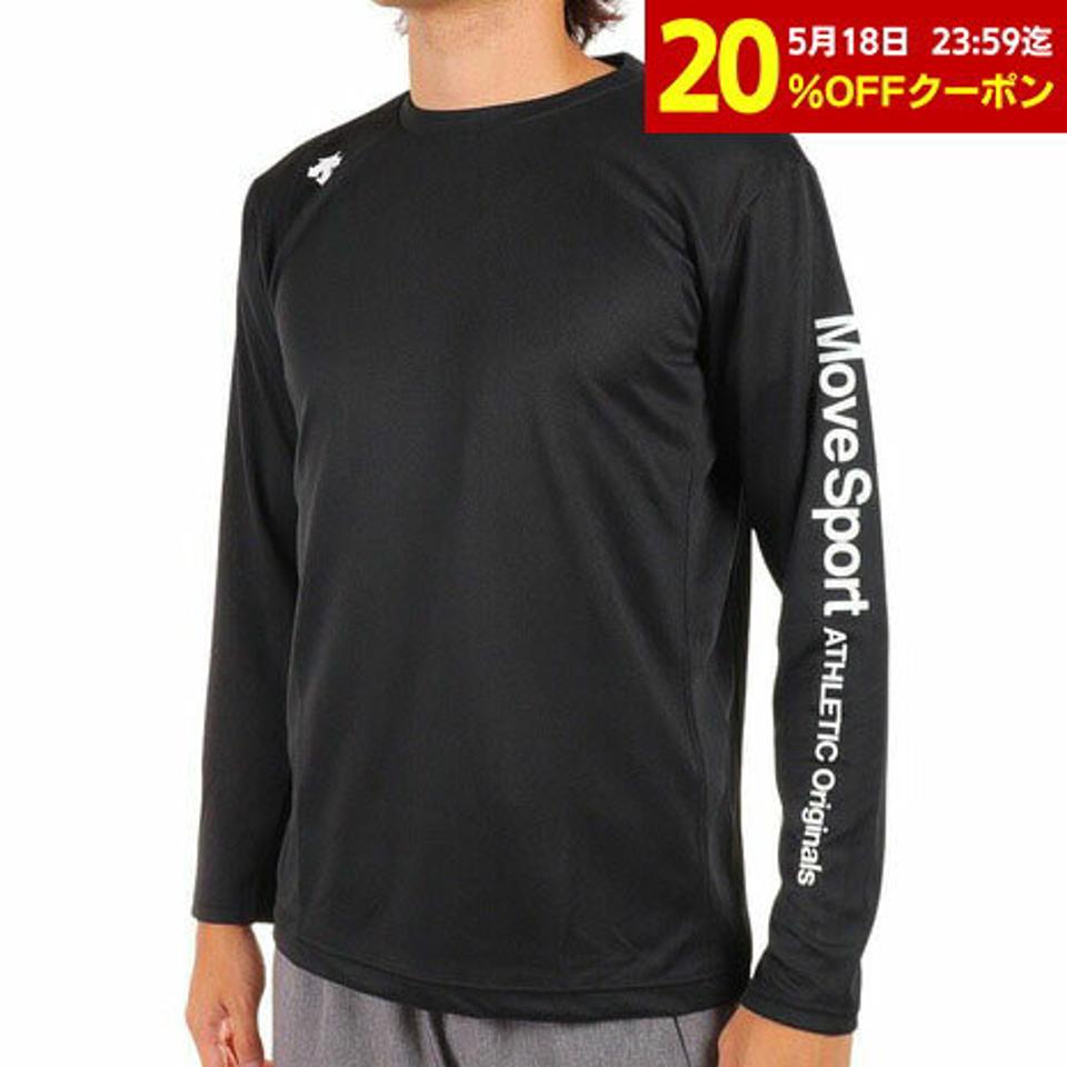 デサント(DESCENTE)(メンズ)長袖Tシャツ メンズ DRYMESH DMMUJB51 BK