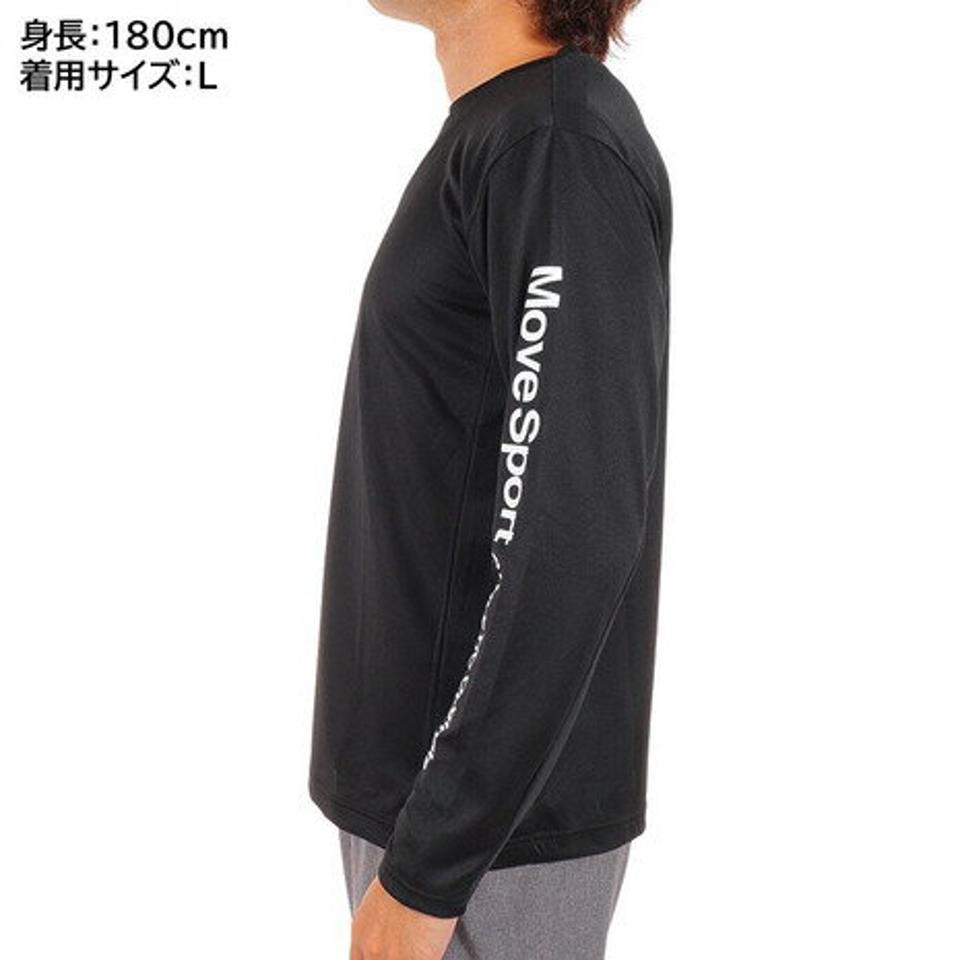 デサント(DESCENTE)(メンズ)長袖Tシャツ メンズ DRYMESH DMMUJB51 BK
