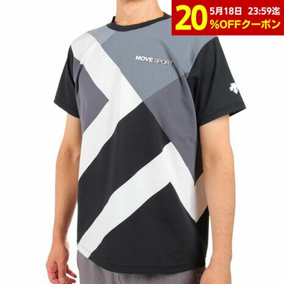 【20%OFFクーポン対象!8/10まで】デサント(DESCENTE)(メンズ)半袖Tシャツ メンズ S.F.TECH SUNSCREEN DMMUJA50 BKWH