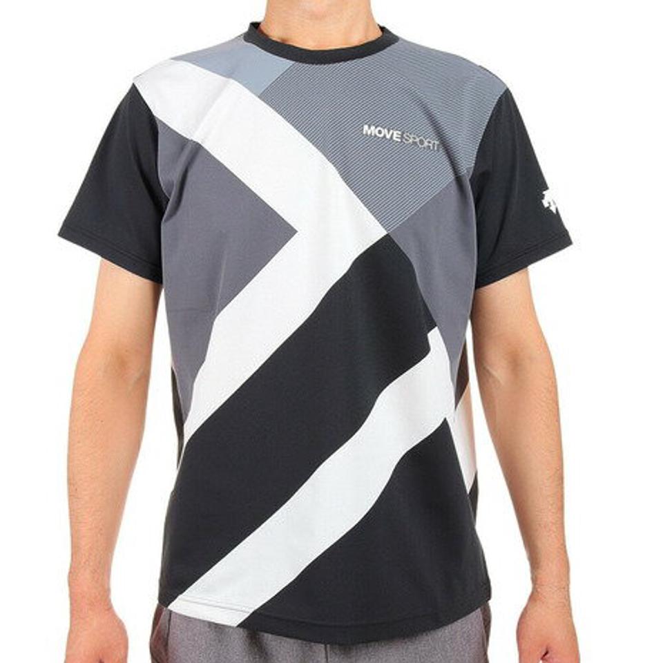 【20%OFFクーポン対象!8/10まで】デサント(DESCENTE)(メンズ)半袖Tシャツ メンズ S.F.TECH SUNSCREEN DMMUJA50 BKWH