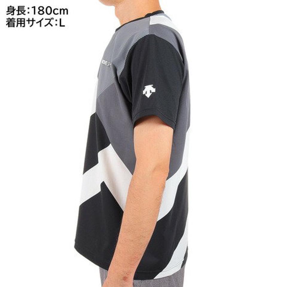 【20%OFFクーポン対象!8/10まで】デサント(DESCENTE)(メンズ)半袖Tシャツ メンズ S.F.TECH SUNSCREEN DMMUJA50 BKWH