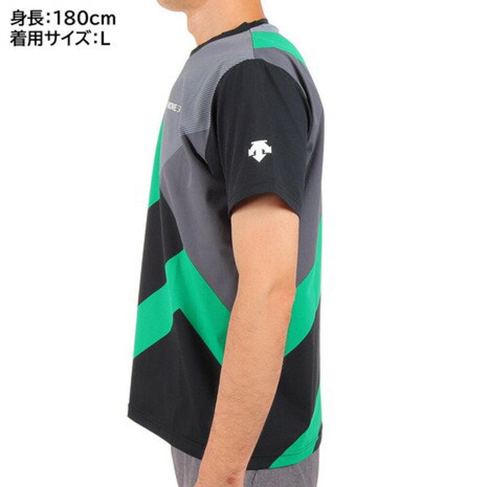 デサント(DESCENTE)(メンズ)半袖Tシャツ メンズ S.F.TECH SUNSCREEN DMMUJA50 BKGR