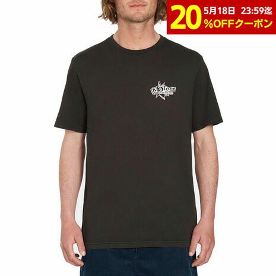ボルコム(Volcom)(メンズ)半袖Tシャツ メンズ ENTERTAINMENT LONG PLAYING 23SP AF212301 RINSED BLACK