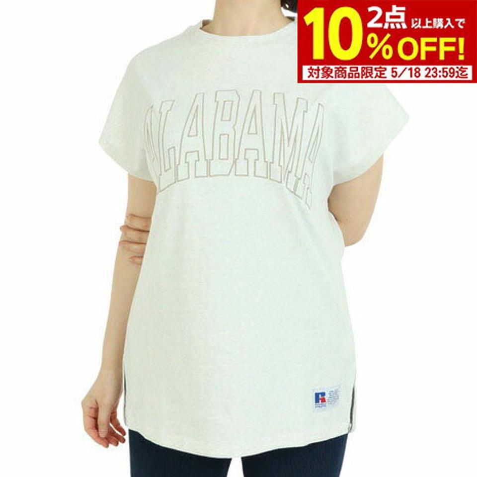 ラッセル(RUSSELL)(レディース)半袖Tシャツ レディース 88/12 フレンチスリーブ RBL23S1003 IVR