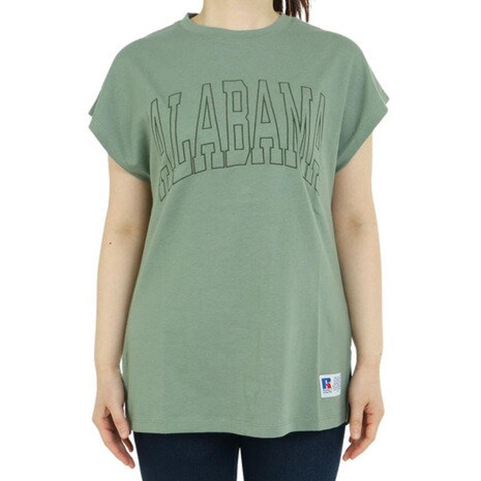 ラッセル(RUSSELL)(レディース)半袖Tシャツ レディース 88/12 フレンチスリーブ RBL23S1003 GRN