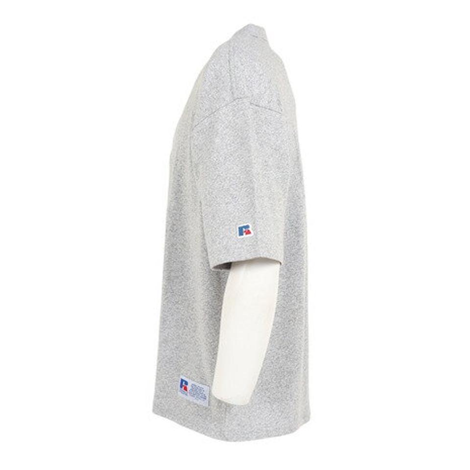 ラッセル(RUSSELL)(メンズ)半袖Tシャツ 88/12 ヘンリーネック RBM23S0006