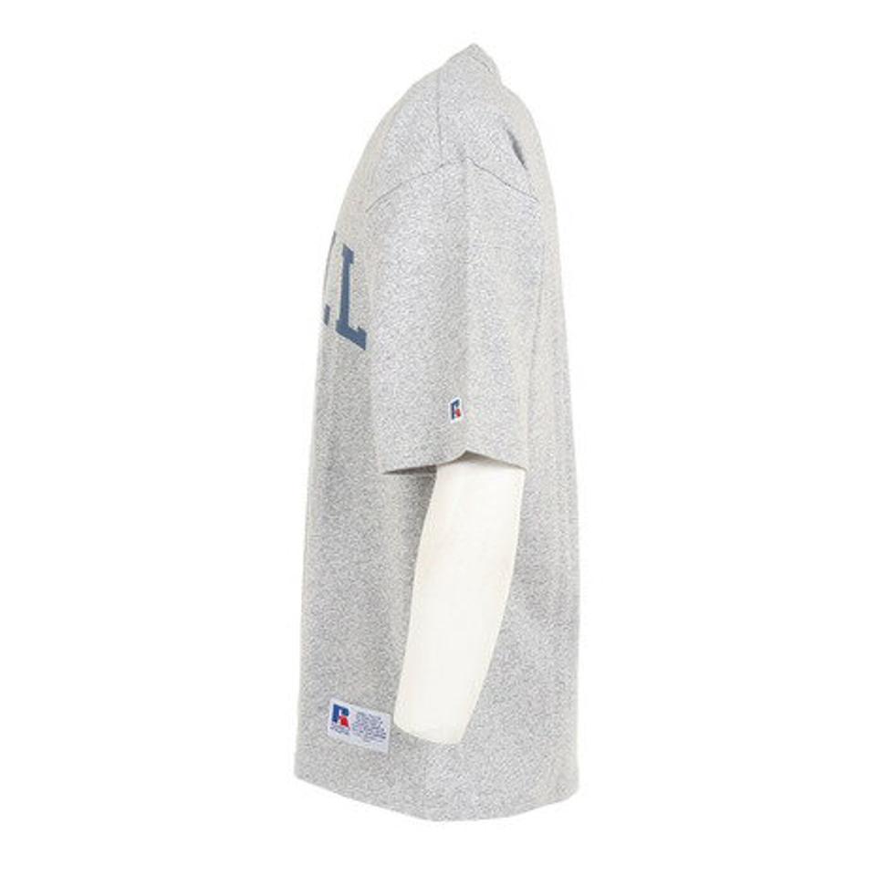 ラッセル(RUSSELL)(メンズ)半袖Tシャツ メンズ 88/12 カレッジクルーネック RBM23S0005 MGRY