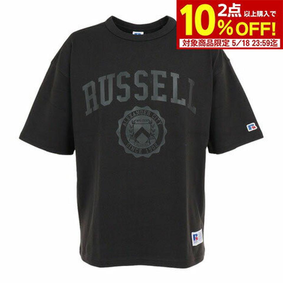 ラッセル(RUSSELL)(メンズ)半袖Tシャツ メンズ 88/12 カレッジクルーネック RBM23S0005 CGRY