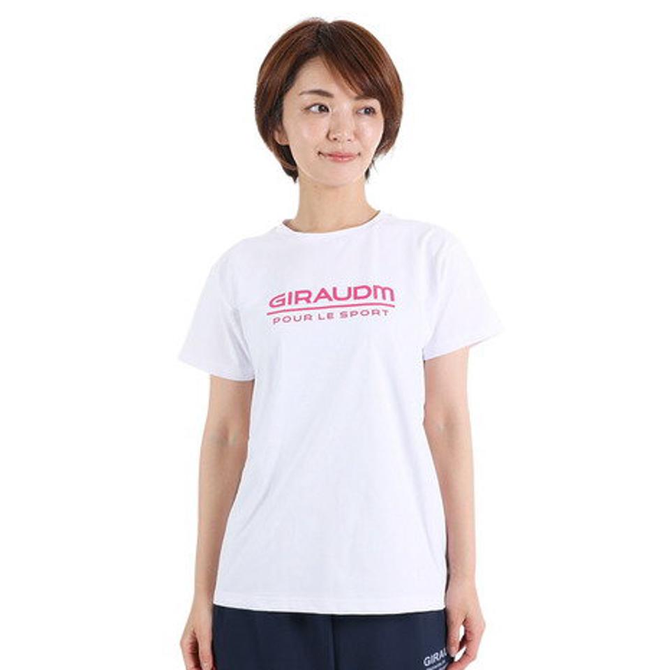 ジローム(GIRAUDM)(レディース)半袖Tシャツ レディース ドライプラス jarsey CT3S0041-TR864-GRCD WHT