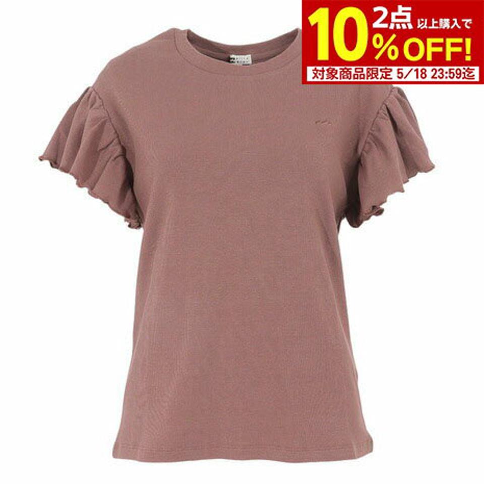 【10%OFFクーポン対象!8/10まで】ビラボン(BILLABONG)(レディース)半袖Tシャツ レディース FRILL BD013302 BRN