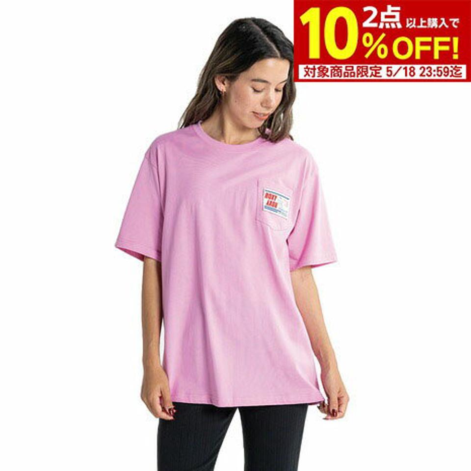 ロキシー(ROXY)(レディース)半袖Tシャツ レディース PEANUTS GOOD WAVE 23SPRST231103PNK