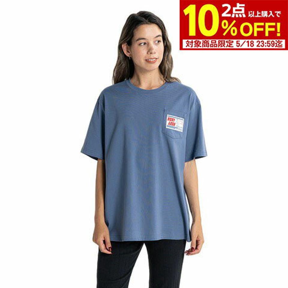 ロキシー(ROXY)(レディース)半袖Tシャツ レディース PEANUTS GOOD WAVE 23SPRST231103NVY