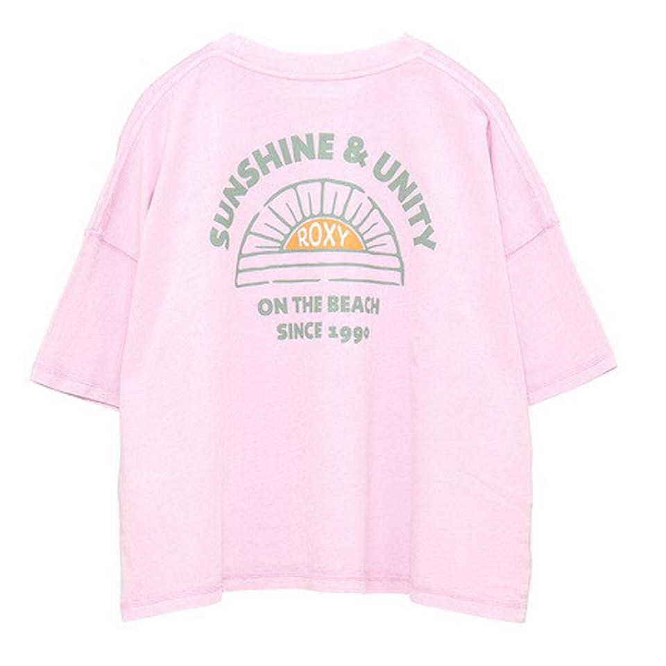 ロキシー(ROXY)(レディース)半袖 Tシャツ レディース SUNSHINE&UNITY バックプリント23SPRST231096PNK