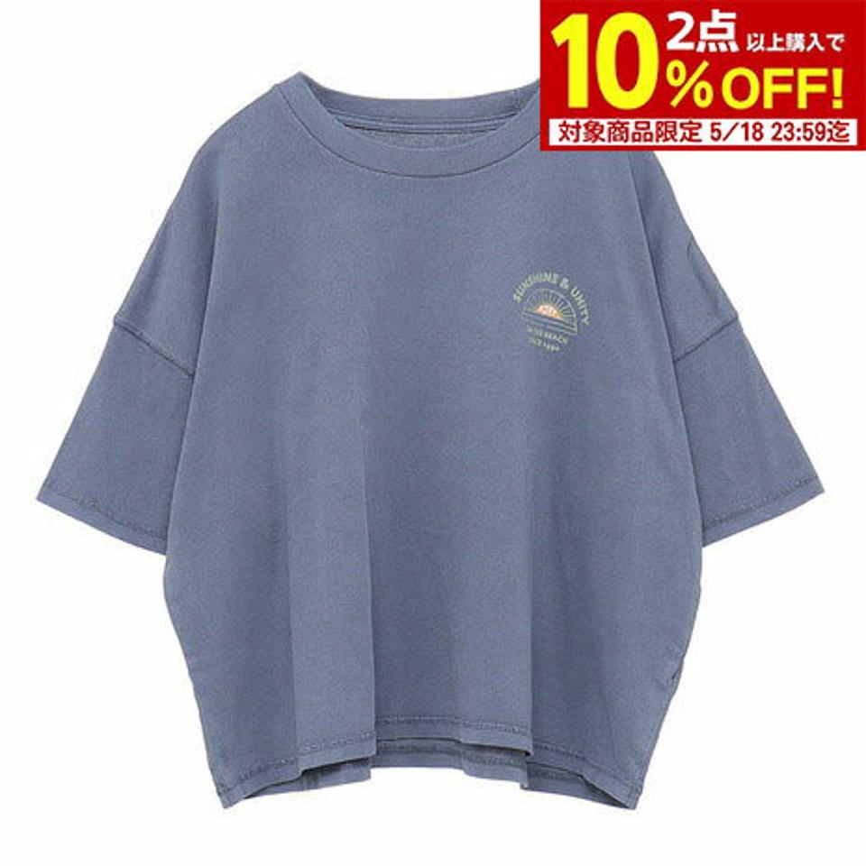 ロキシー(ROXY)(レディース)半袖 Tシャツ レディース SUNSHINE&UNITY バックプリント 23SPRST231096NVY