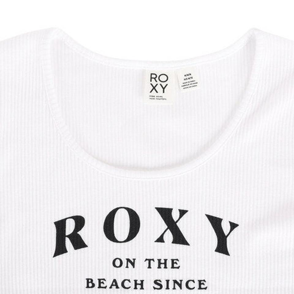 ロキシー(ROXY)(レディース)半袖 Tシャツ レディース ON THE BEACH TEE リブ素材 23SPRST231094WHT