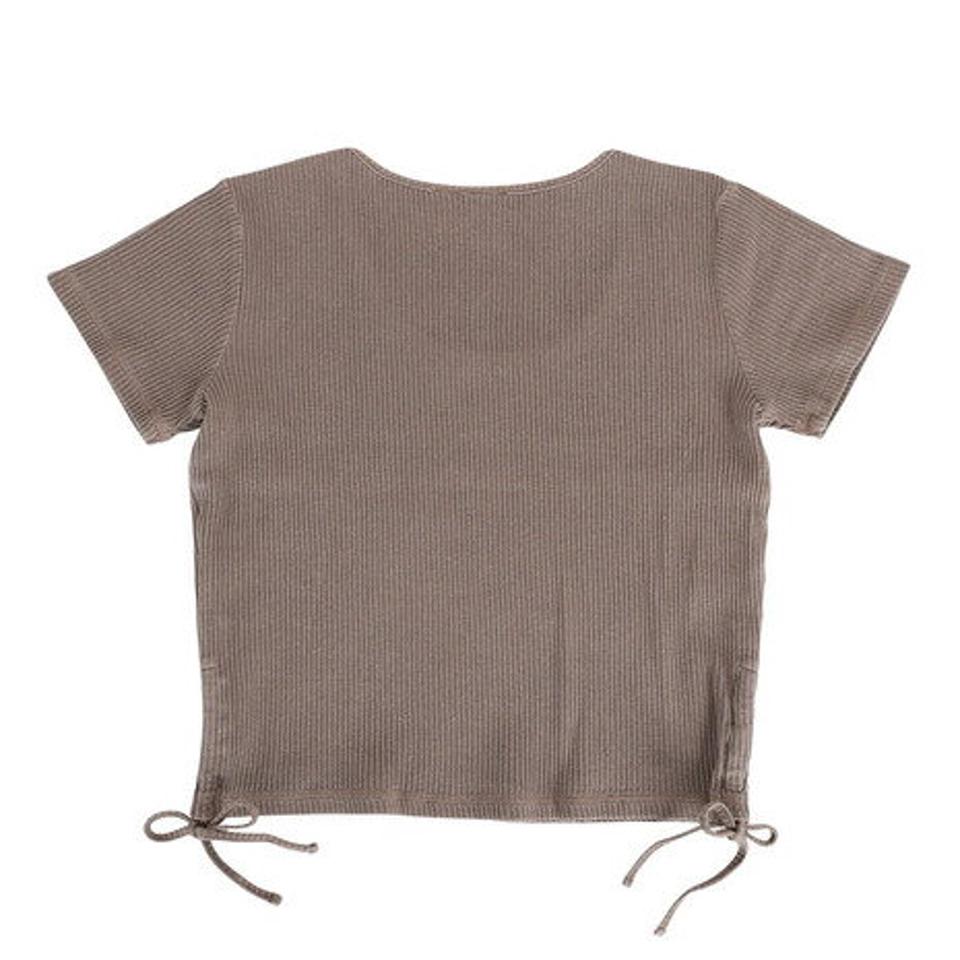 ロキシー(ROXY)(レディース)半袖 Tシャツ レディース ON THE BEACH TEE リブ素材 23SPRST231094BRN