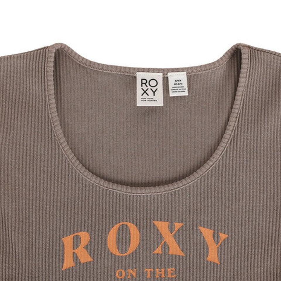ロキシー(ROXY)(レディース)半袖 Tシャツ レディース ON THE BEACH TEE リブ素材 23SPRST231094BRN