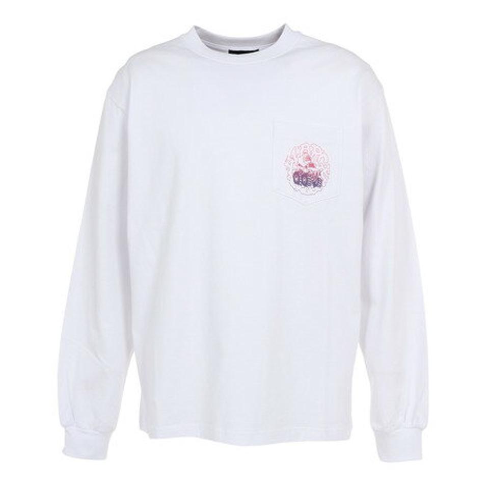 エクストララージ(XLARGE)(メンズ)MONSTER TRUCK 長袖ポケットTシャツ 101231011014-WHITE