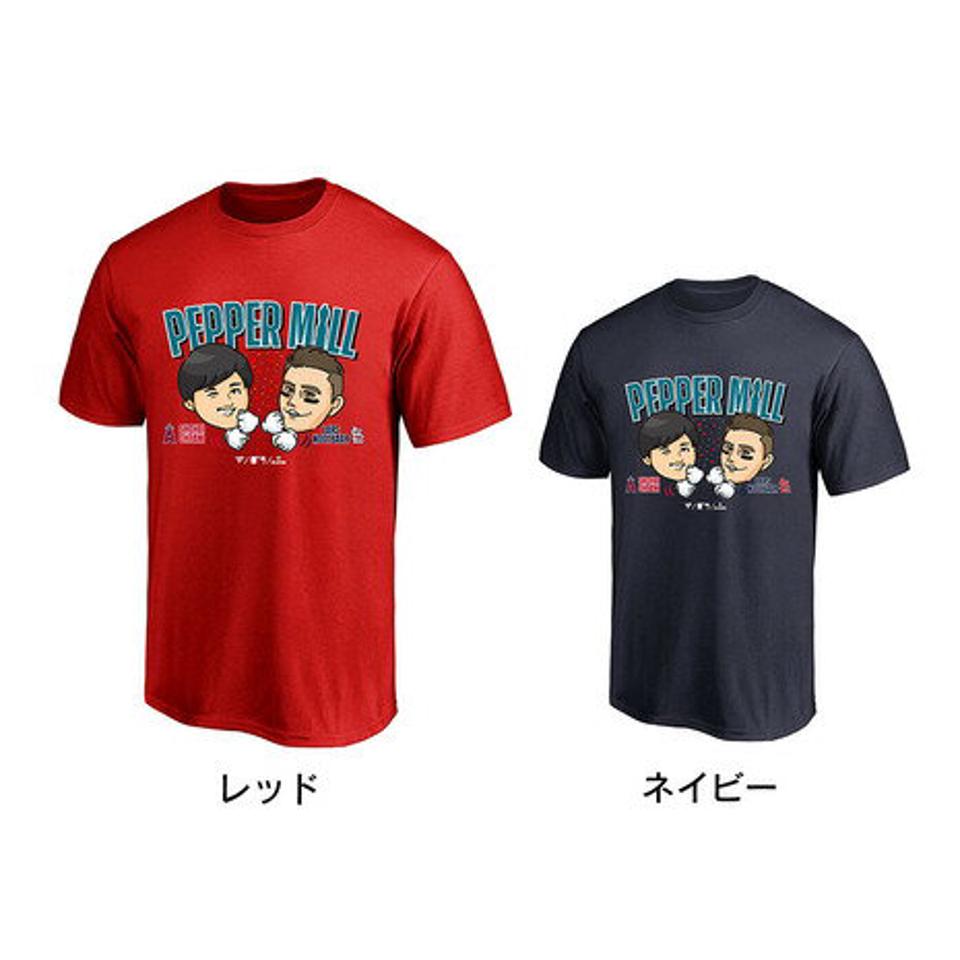 ファナティクス(Fanatics)(メンズ、レディース)ペッパーミル 大谷翔平 ヌートバー 野球ウェア 半袖 Tシャツ ML01-23SS-0022