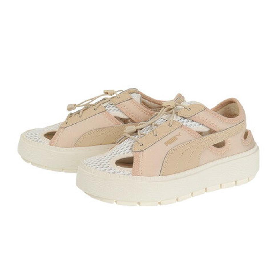 【6/5 24h限定 エントリー＆対象4店舗買い回りで最大P10倍！】プーマ（PUMA）（レディース）サンダル プラットフォーム トレース ライト ミュール アイボリー 38287208 カジュアル シューズ スニーカー 厚底 軽量