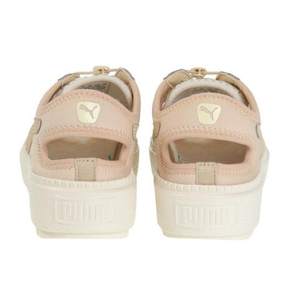 【6/5 24h限定 エントリー＆対象4店舗買い回りで最大P10倍！】プーマ（PUMA）（レディース）サンダル プラットフォーム トレース ライト ミュール アイボリー 38287208 カジュアル シューズ スニーカー 厚底 軽量