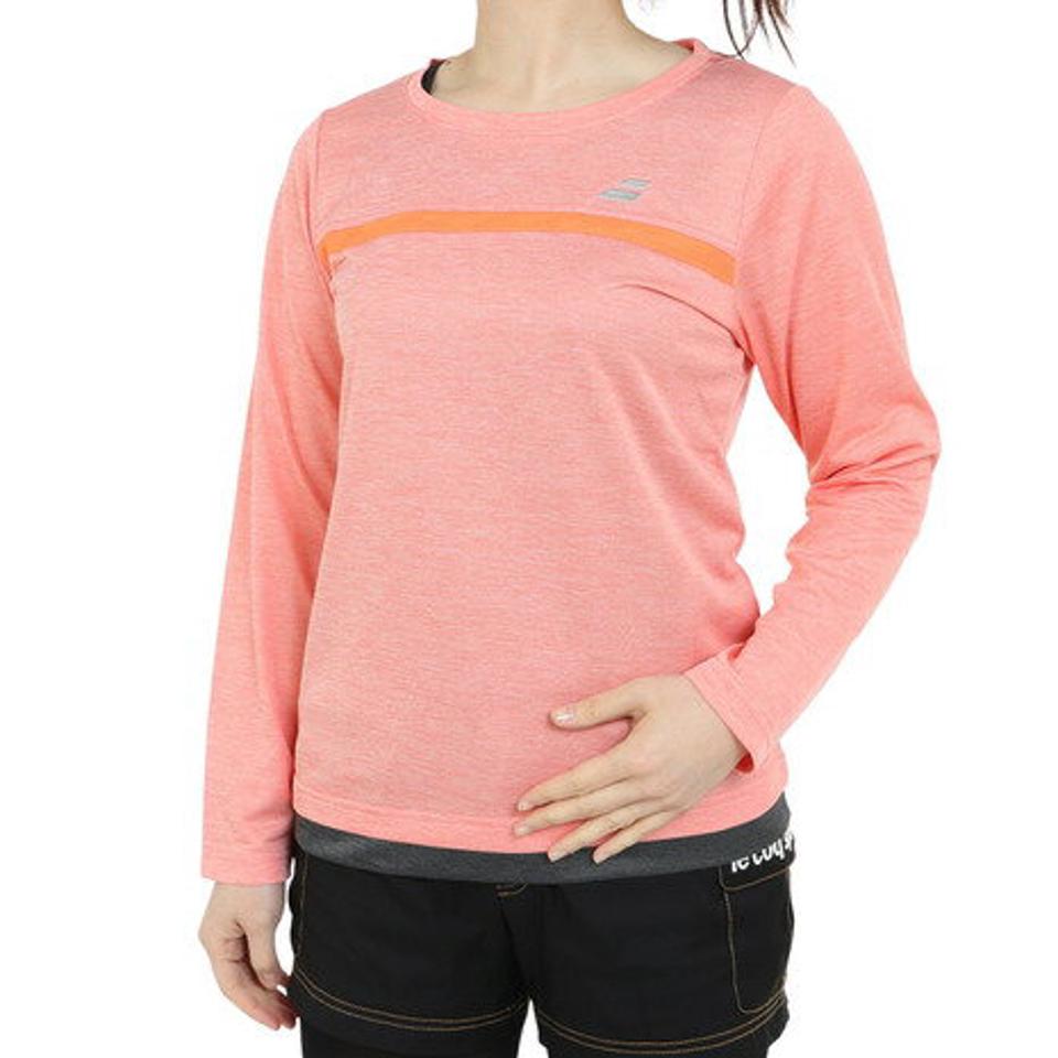 バボラ(BABOLAT)(レディース)テニスウェア レディース PURE 長袖Tシャツ BWP3523 PK