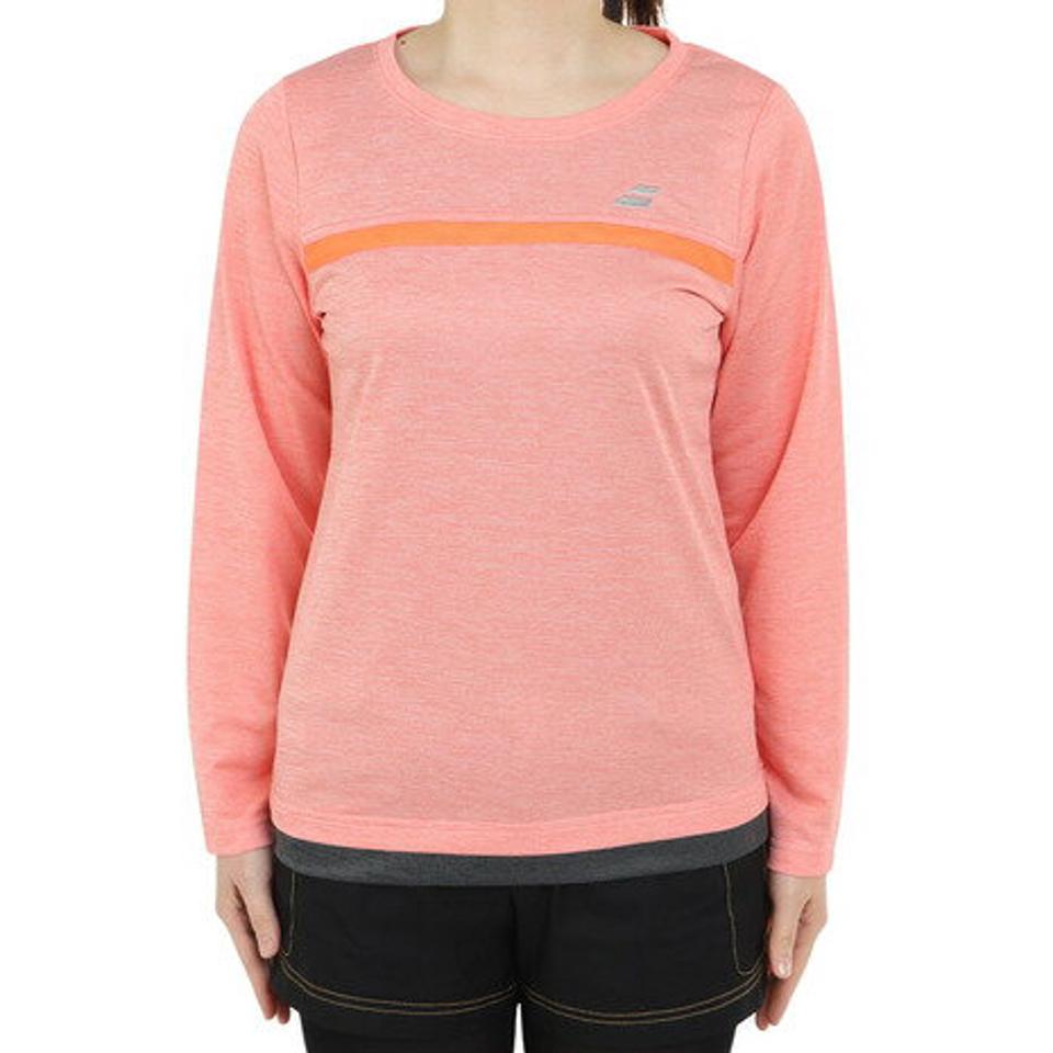 バボラ(BABOLAT)(レディース)テニスウェア レディース PURE 長袖Tシャツ BWP3523 PK