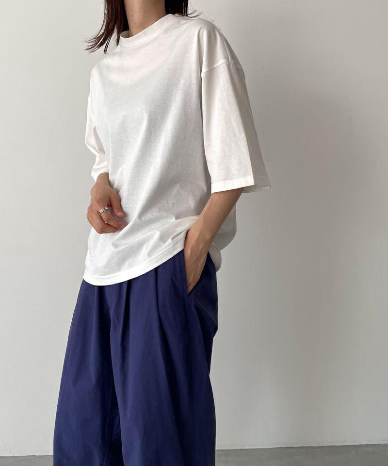 harmonie -OrganicCotton-(アルモニ オーガニックコットン)天竺ハイネックビッグTシャツ