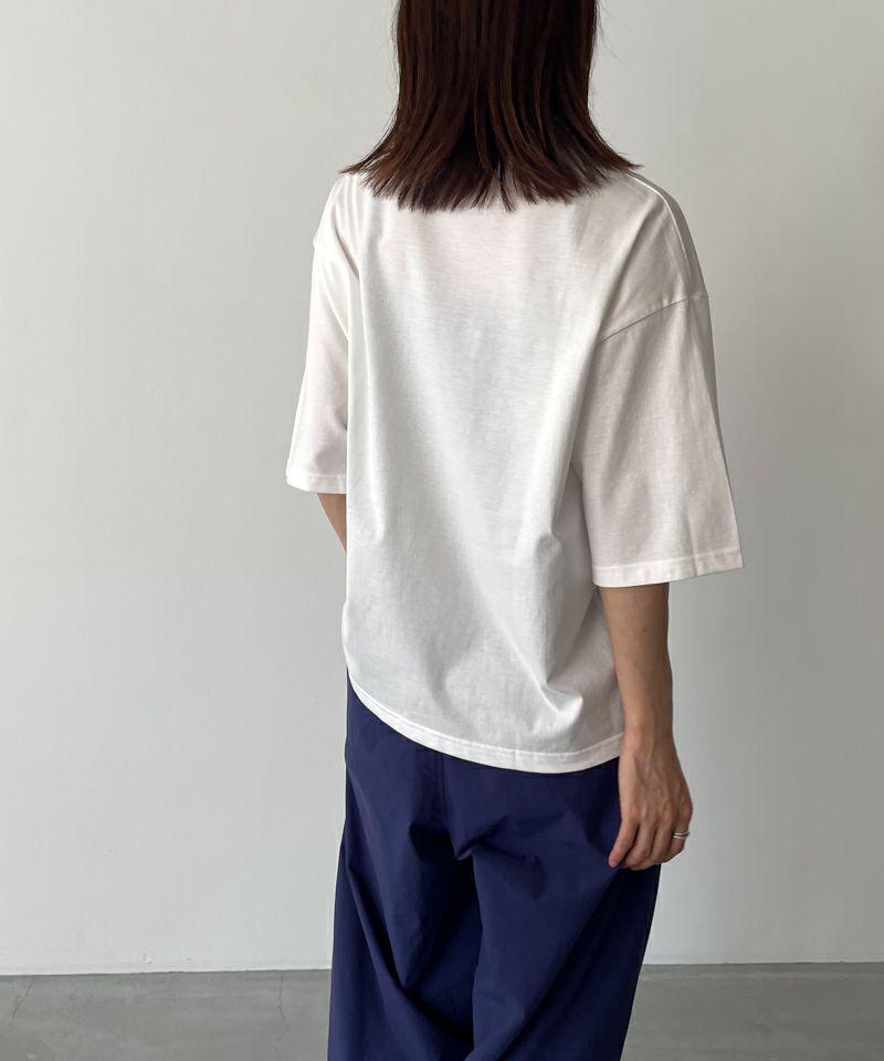 harmonie -OrganicCotton-(アルモニ オーガニックコットン)天竺ハイネックビッグTシャツ