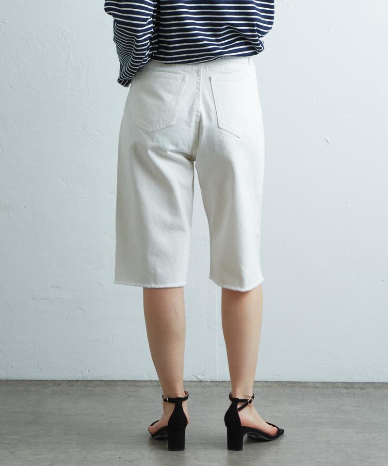 カットオフデニムハーフパンツ