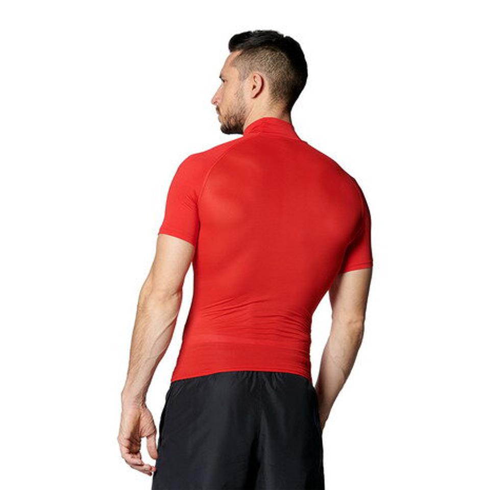 アンダーアーマー(UNDER ARMOUR)(メンズ)野球 アンダーシャツ ヒートギアアーマー コンプレッション 半袖モックネックTシャツ 1358642 600