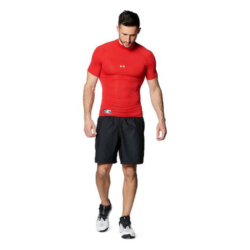 アンダーアーマー(UNDER ARMOUR)(メンズ)野球 アンダーシャツ ヒートギアアーマー コンプレッション 半袖モックネックTシャツ 1358642 600