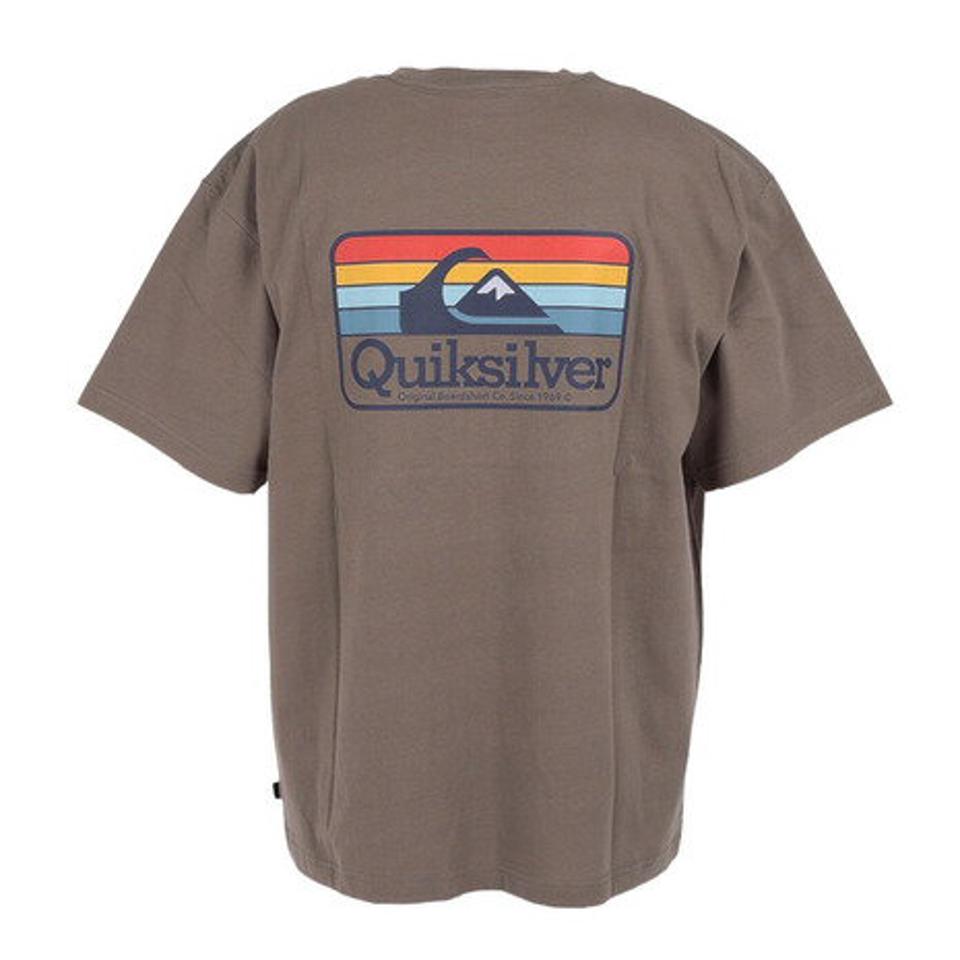 【3/10 24h限定 エントリー&対象3店舗以上買い回りで最大P10倍!】クイックシルバー(Quiksilver)(メンズ)半袖Tシャツ メンズOF THE SHORE 23SPQST231609YBRN