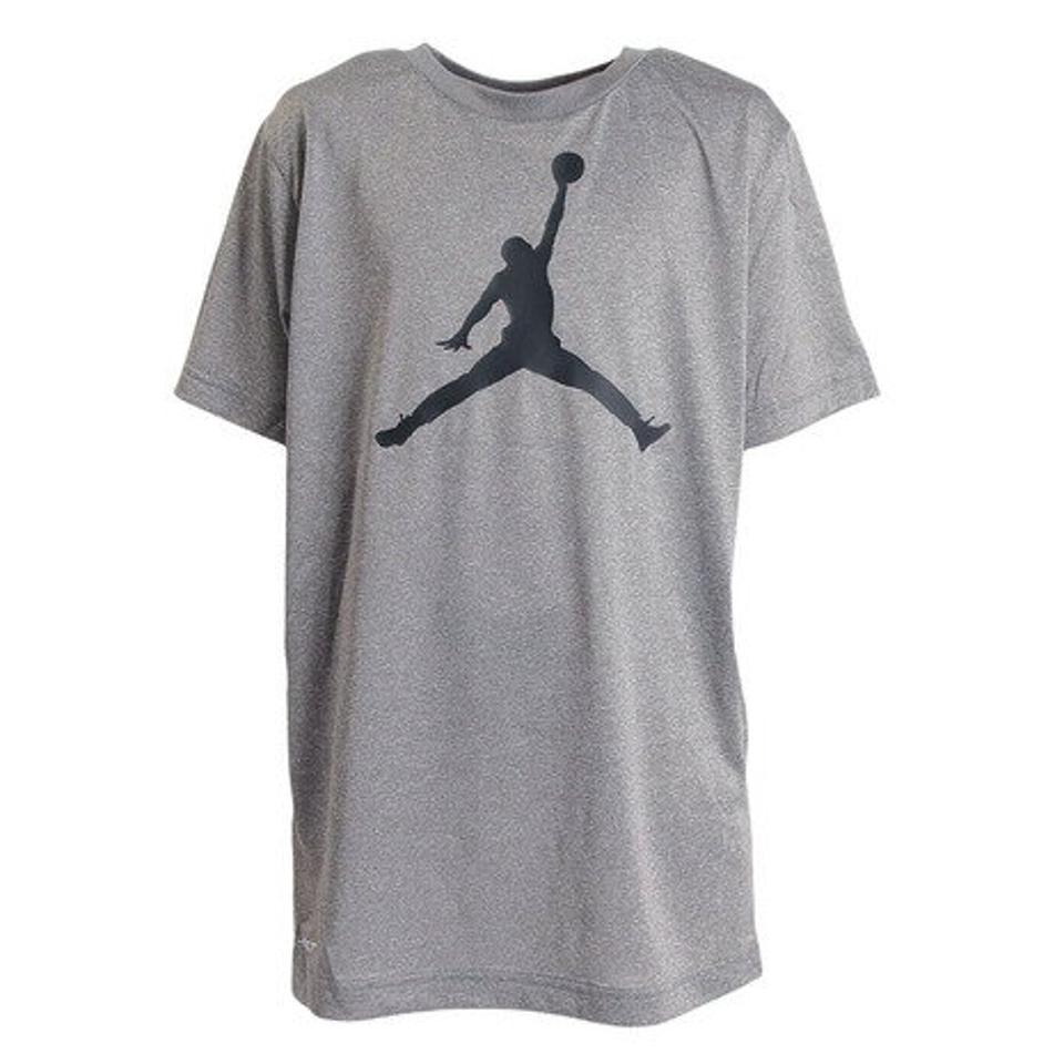ジョーダン(JORDAN)(キッズ)バスケットボールウェア JUMPMAN LOGO ドライフィット 半袖Tシャツ 954293-GEH