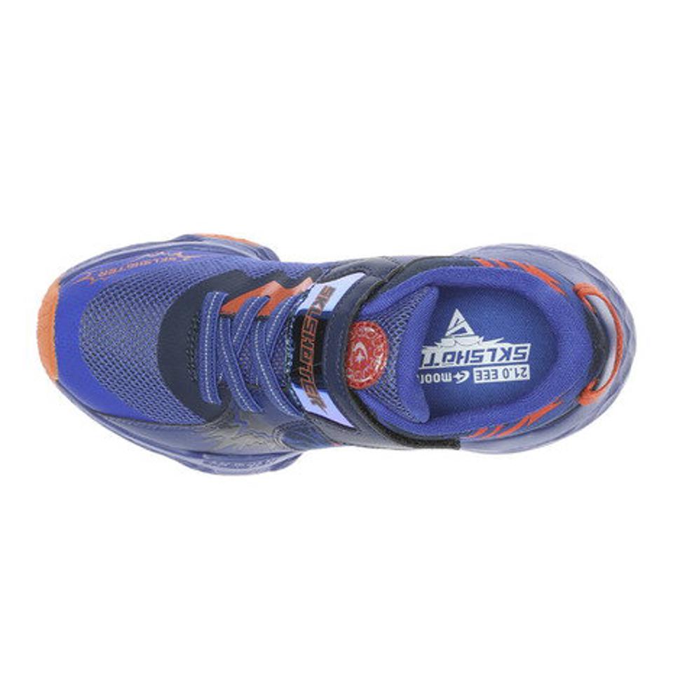 ムーンスター（MoonStar）（キッズ）ジュニア スニーカー マジックテープ 青 SK 0013 スラムボム ブルー 12296265 22FW ランニングシューズ