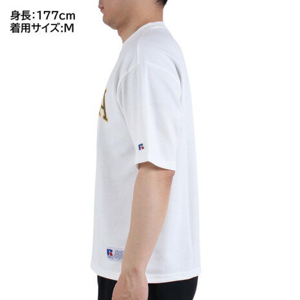 ラッセル(RUSSELL)(メンズ)半袖Tシャツ メンズ ドライフィット RBM23S0008 WHT